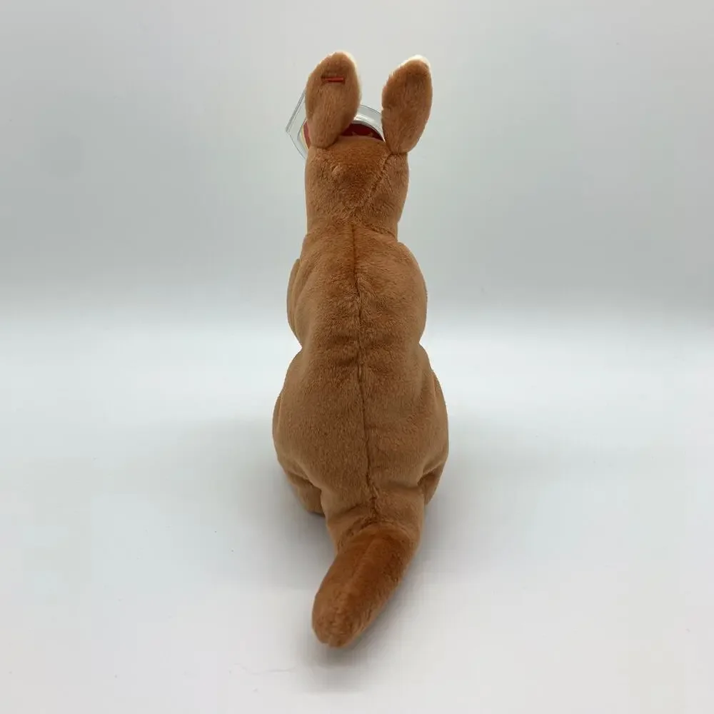 TY Beanie Baby Pouch The Kangaroo 1996 Vintage NWT P.E. Pellets Retired Small